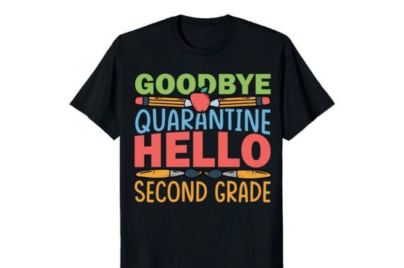 Goodbye Quarantine Hello T-shirt Design Graphics