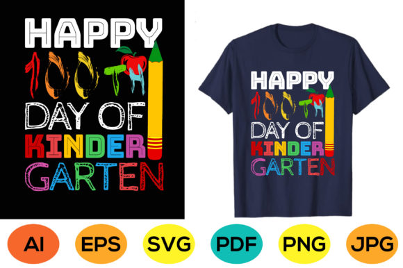 HAPPY 100 DAY Graphics for T-Shirt Designs