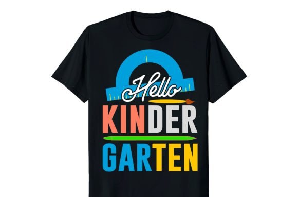 Hello Kindergarten T-shirt Design