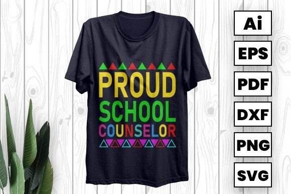 Proud School Counselor Graphics & Print Templates