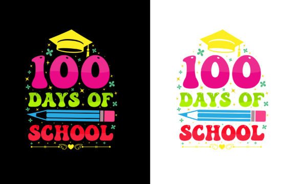 T Shirt 100th Day School Graphics